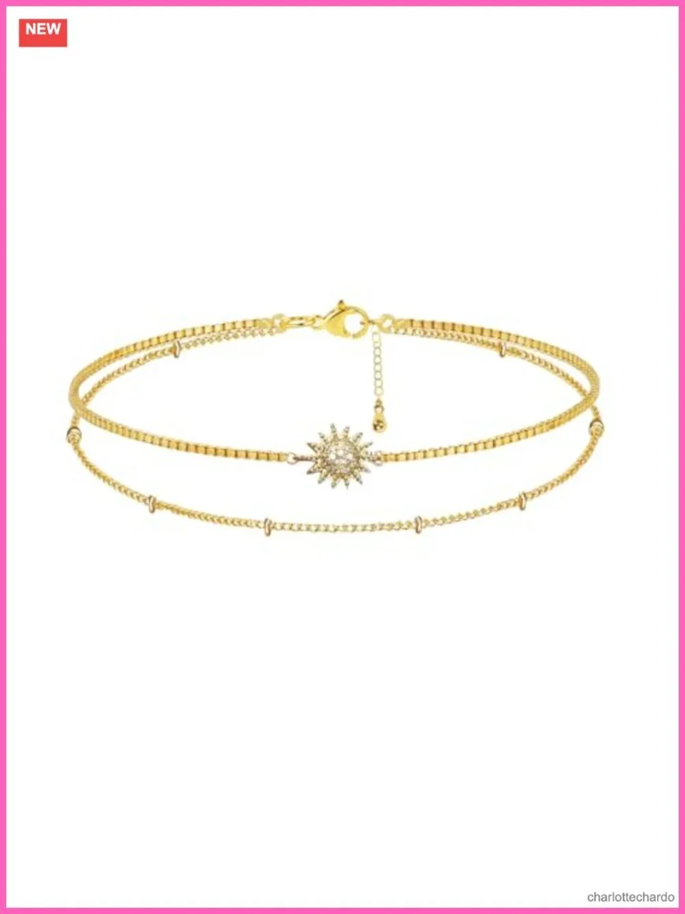 14k Gold Plated Pearl Cross Bracelet Dainty Adjustable Chain Women Jewelry